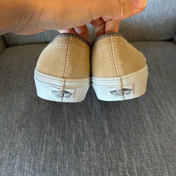 NEW Vans Mens Authentic Canvas Suede Block Brown Low Top Lace Up Sneaker Shoes 7 - Picture 7 of 11